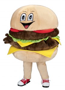 234s Burger Kostüm Karneval Angebot Maskottchen günstige