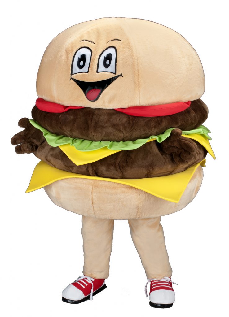 234s Burger Kostüm Karneval Angebot Maskottchen günstige