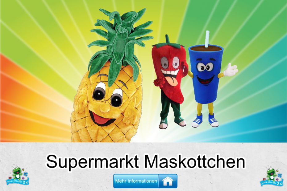 Supermarkt Kostüme Maskottchen günstig kaufen Produktion