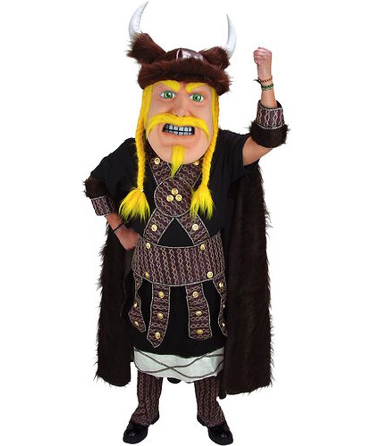 Wikinger Kostüm Karneval Angebot Maskottchen günstige-Maskottchen-Mascot-Kostuem-Lauffigur-Tierfigur
