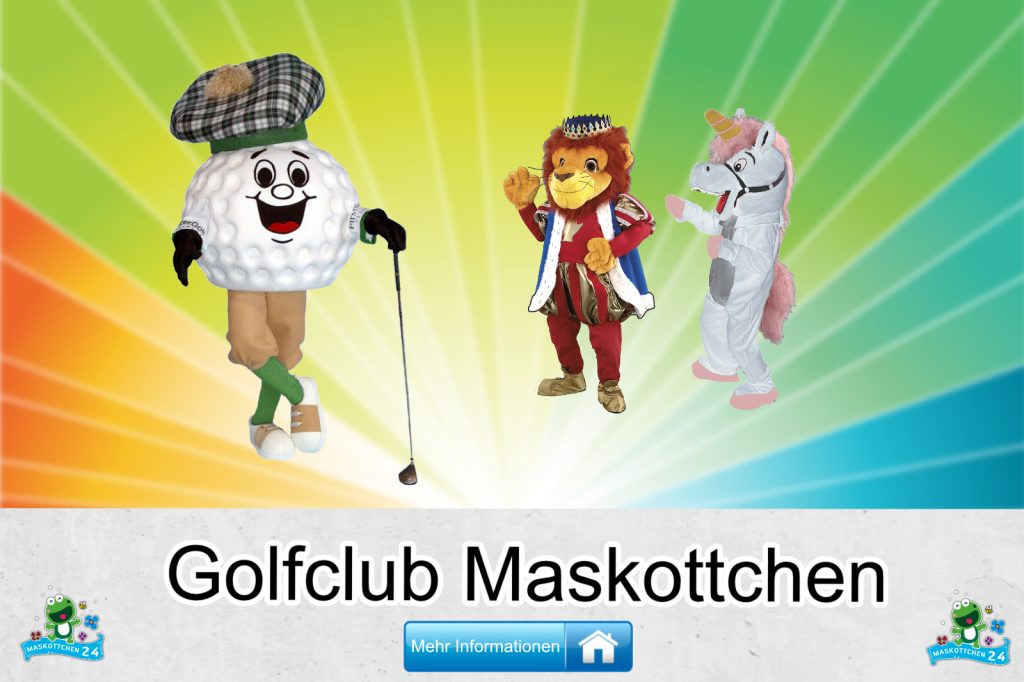 Golfclub Kostüme Maskottchen Karneval Produktion Firma Bau
