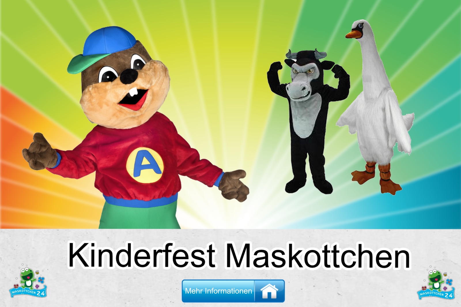 Kinderfest-Kostueme-Maskottchen-Karneval-Produktion-Firma-Bau